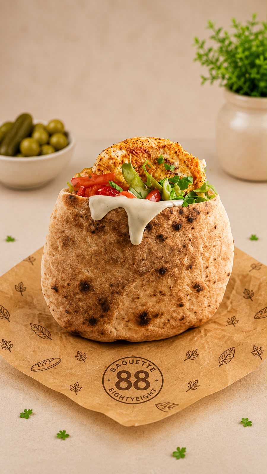 بيتا دجاج مشوي